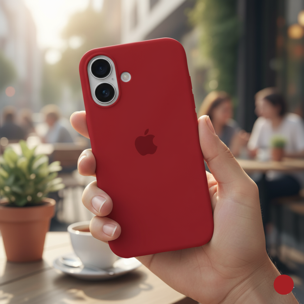 iPhone 16 Silicone Case | Soft Touch Shockproof Back Cover