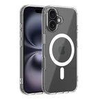 iPhone 16 MagSafe Transparent TPU Case | Shockproof Slim Clear Cover
