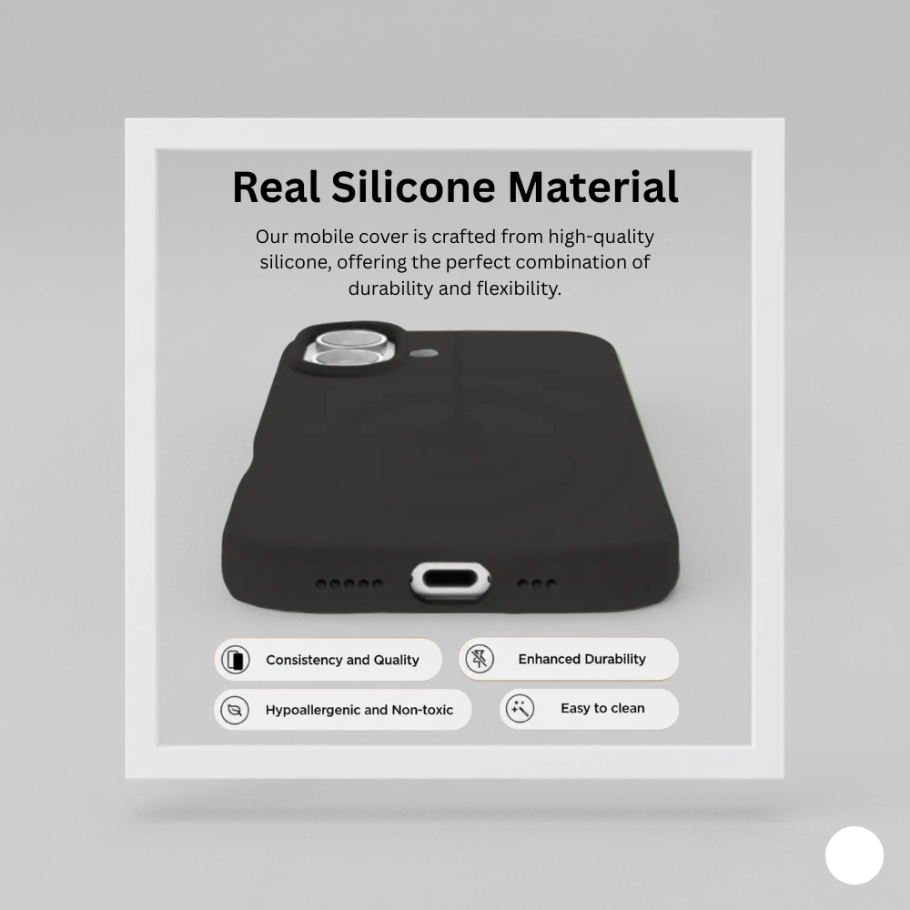 iPhone 16 Silicone Case | Soft Touch Shockproof Back Cover