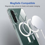 Samsung A26 5G MagSafe Transparent Back Cover | Shockproof TPU Case | Slim Protective Magnetic Case