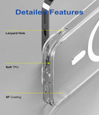 iPhone 16 MagSafe Transparent TPU Case | Shockproof Slim Clear Cover